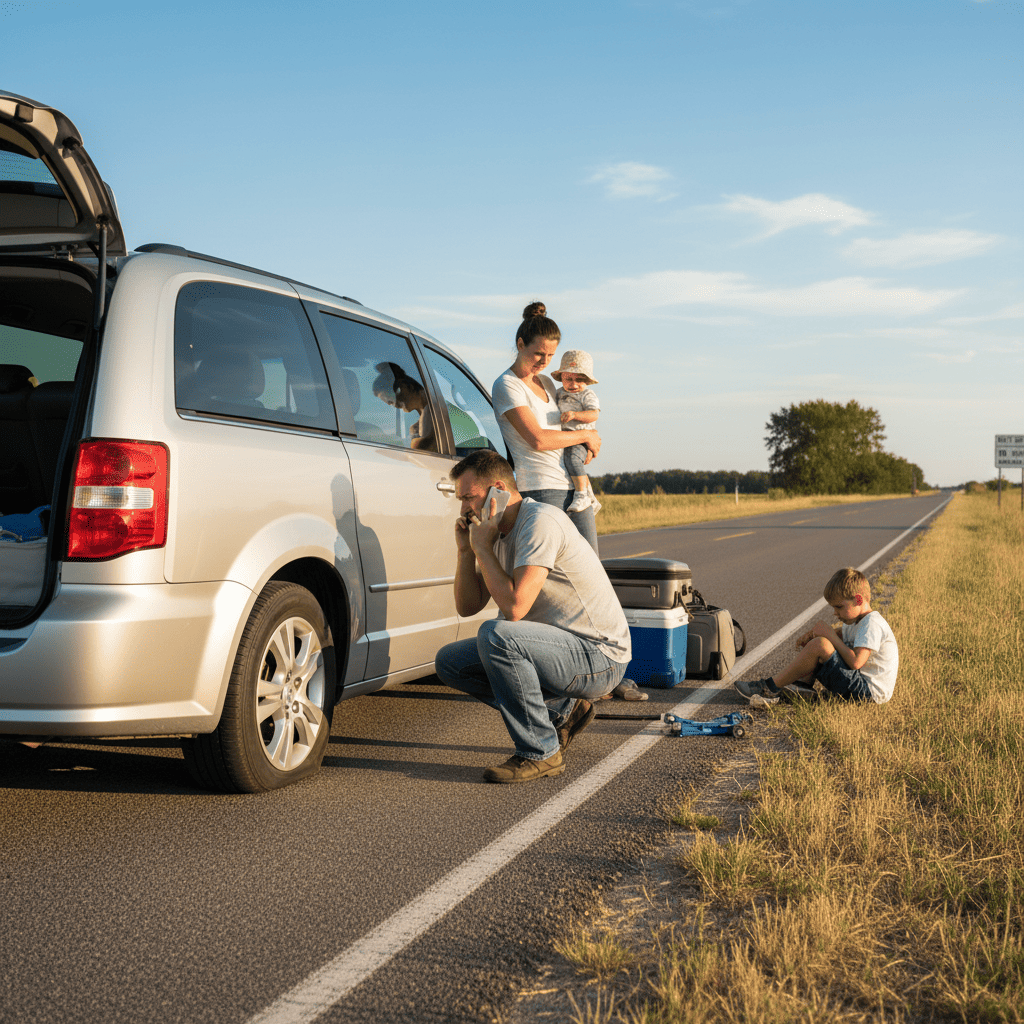 ¿Cuánto cuesta cambiar una llanta dañada en Navidad y por qué es tan común en carretera?